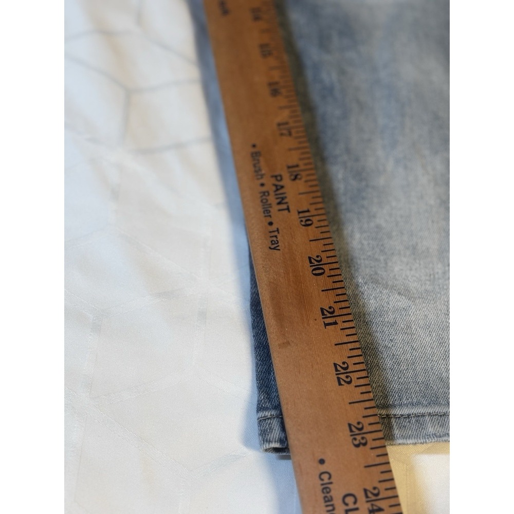 White House Black Market Jeans Womens 6 Blue Capri Y2K Style Zip Hem - Picture 6 of 15